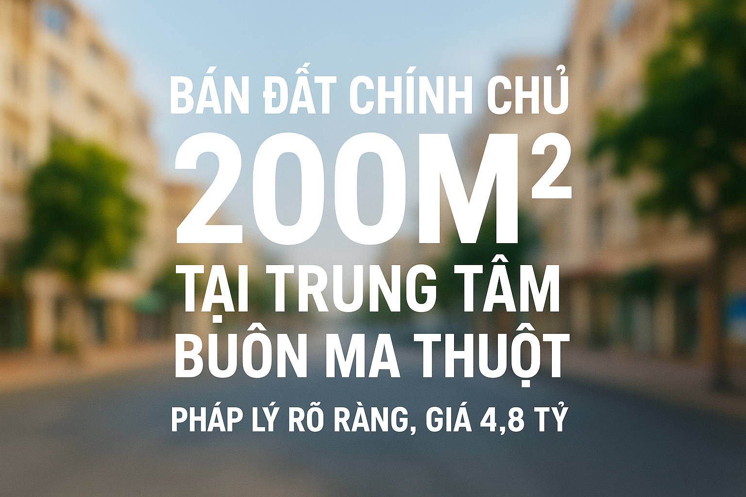 Bán nhà trung tâm Buôn Ma Thuột, liên hệ gọi chính chủ